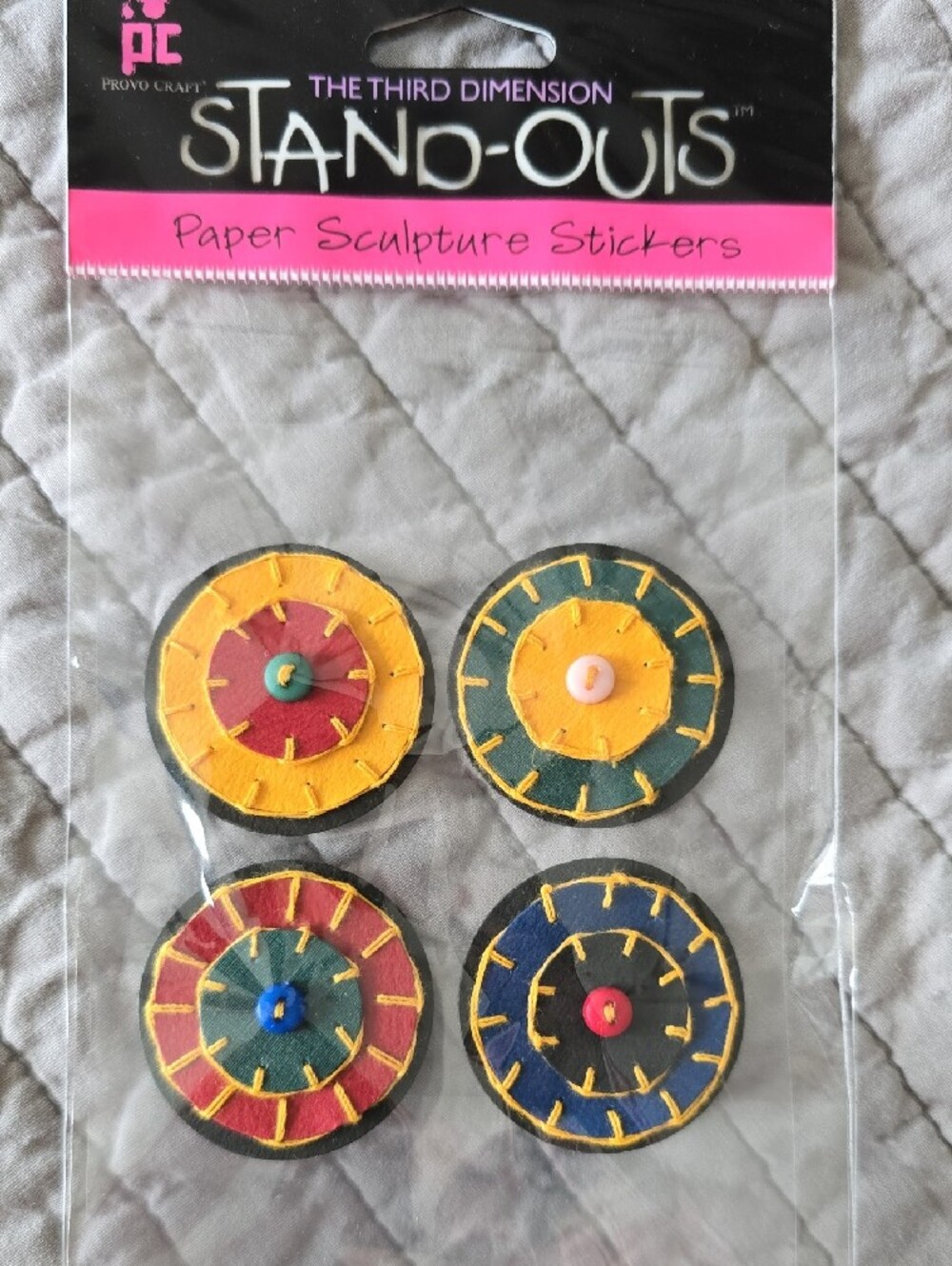 New The Third Dimension Stand-Outs Chistina Cole Scrapbook Stickers Set Of 6 - Picture 3 of 7